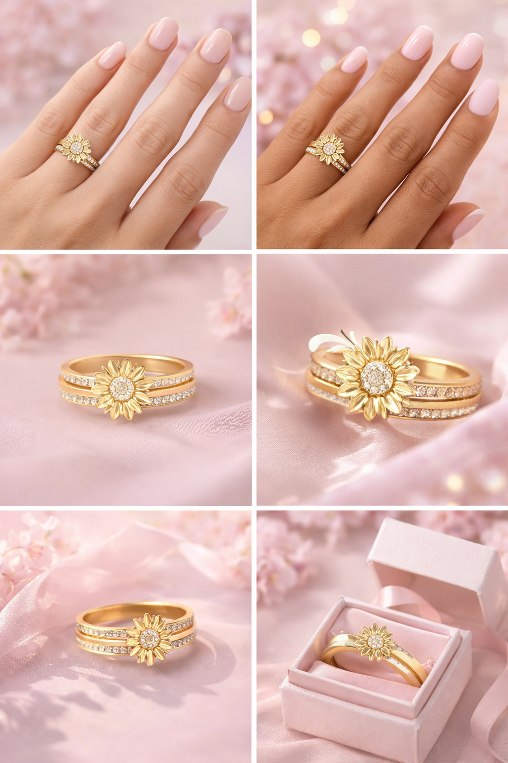 Sunflower Serenity Ring
