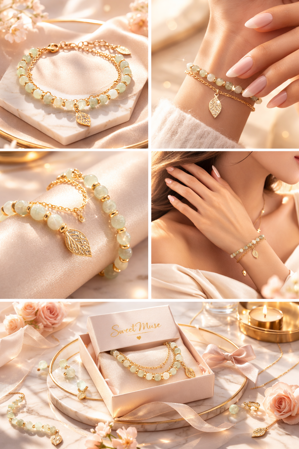 Sweet Jade Glow Bracelet