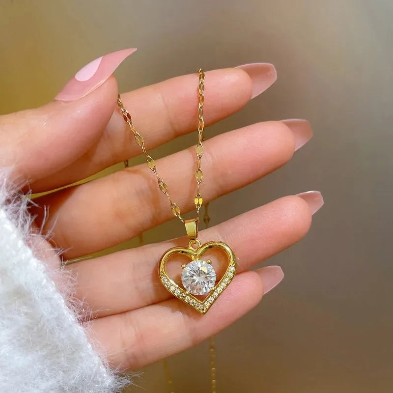 Hartvormige Hanger Ketting