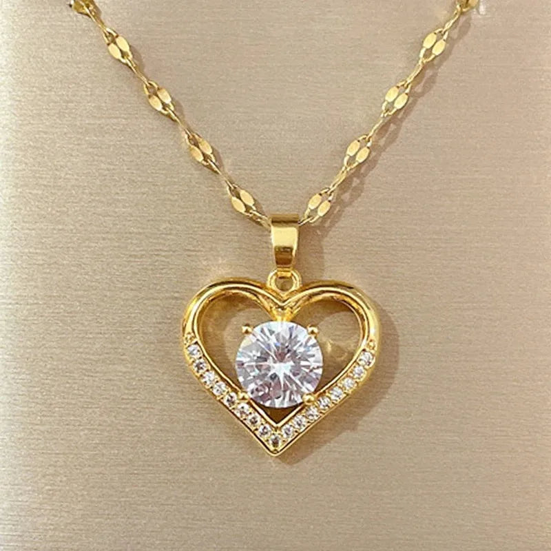 Hartvormige Hanger Ketting