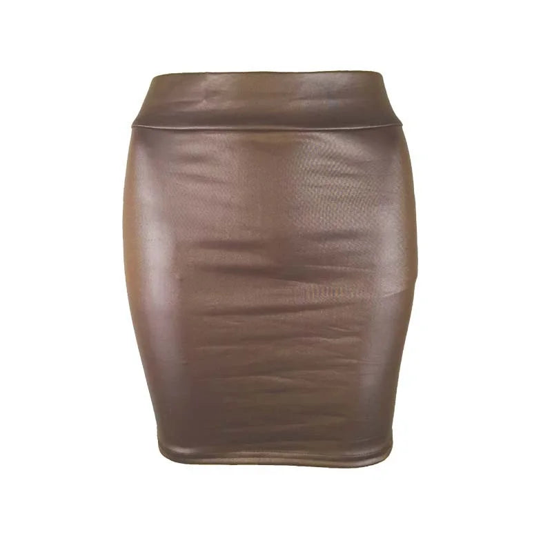 High Waist Slim Fit Minirok