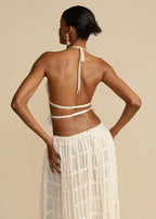 Bohemian 2-Delige Dames Set – Haltertop & Maxi Rok