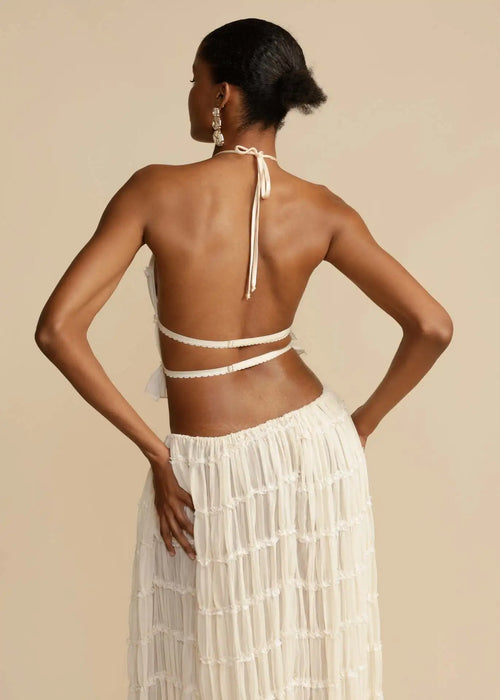 Bohemian 2-Delige Dames Set – Haltertop & Maxi Rok