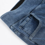 Retro jeans met wijde pijpen