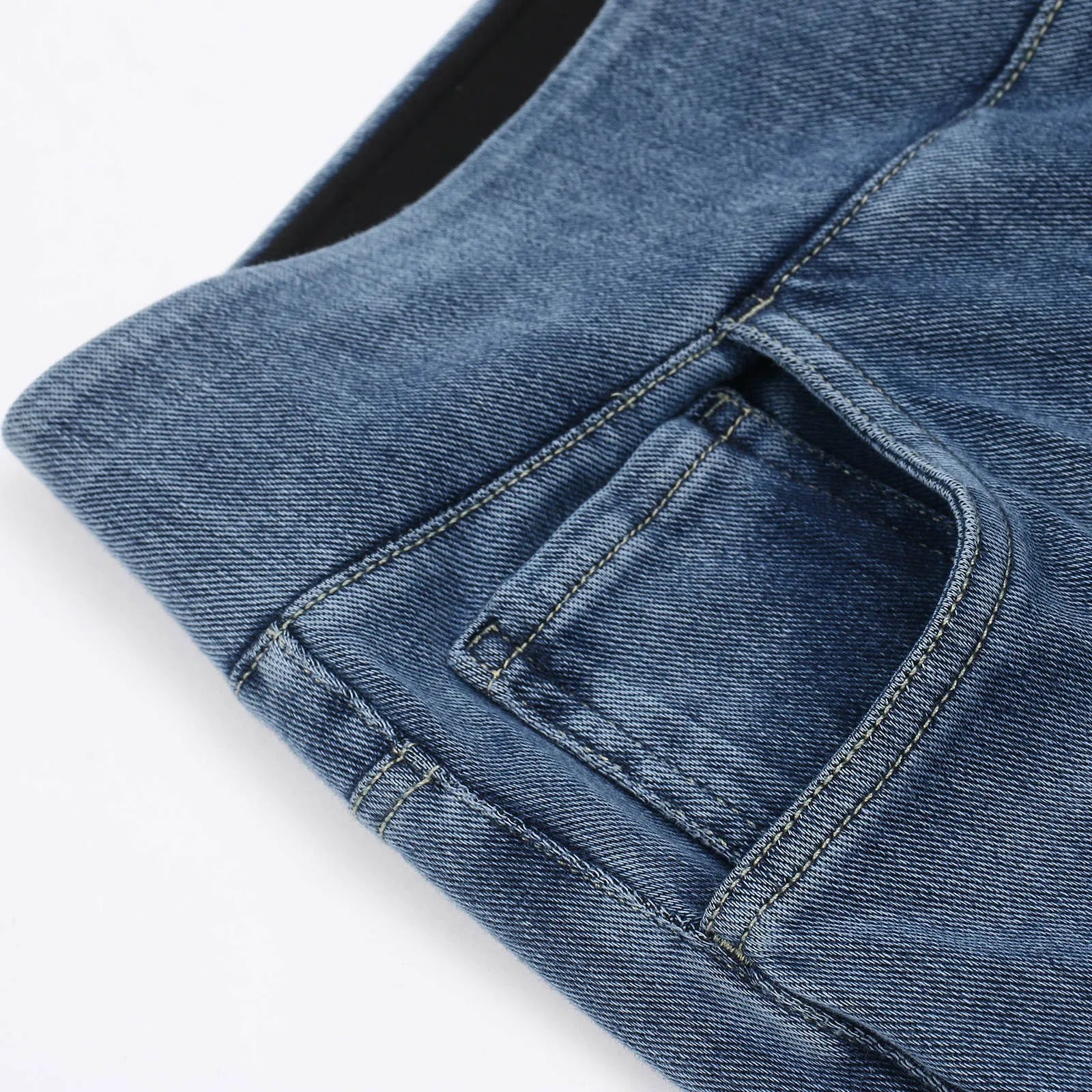 Retro jeans met wijde pijpen