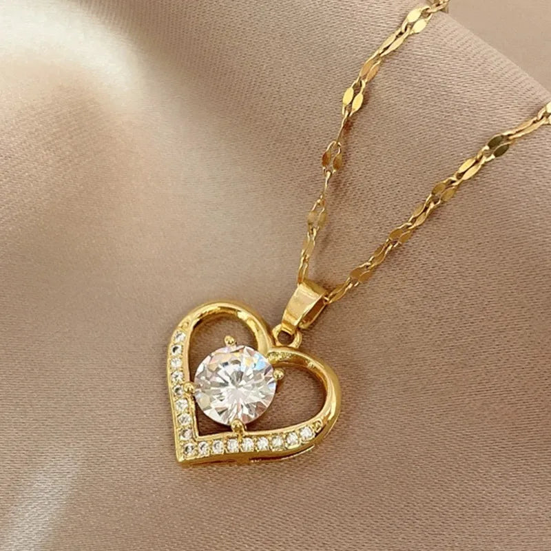 Hartvormige Hanger Ketting