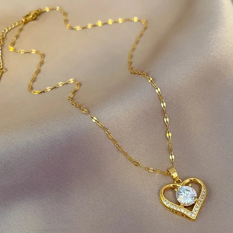 Hartvormige Hanger Ketting