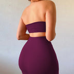 Strapless Tube Top & Maxi Rok Set