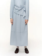 V-Hals Shirt & High Waist Rok Set