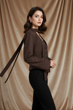 Dames Blazer met V-Hals