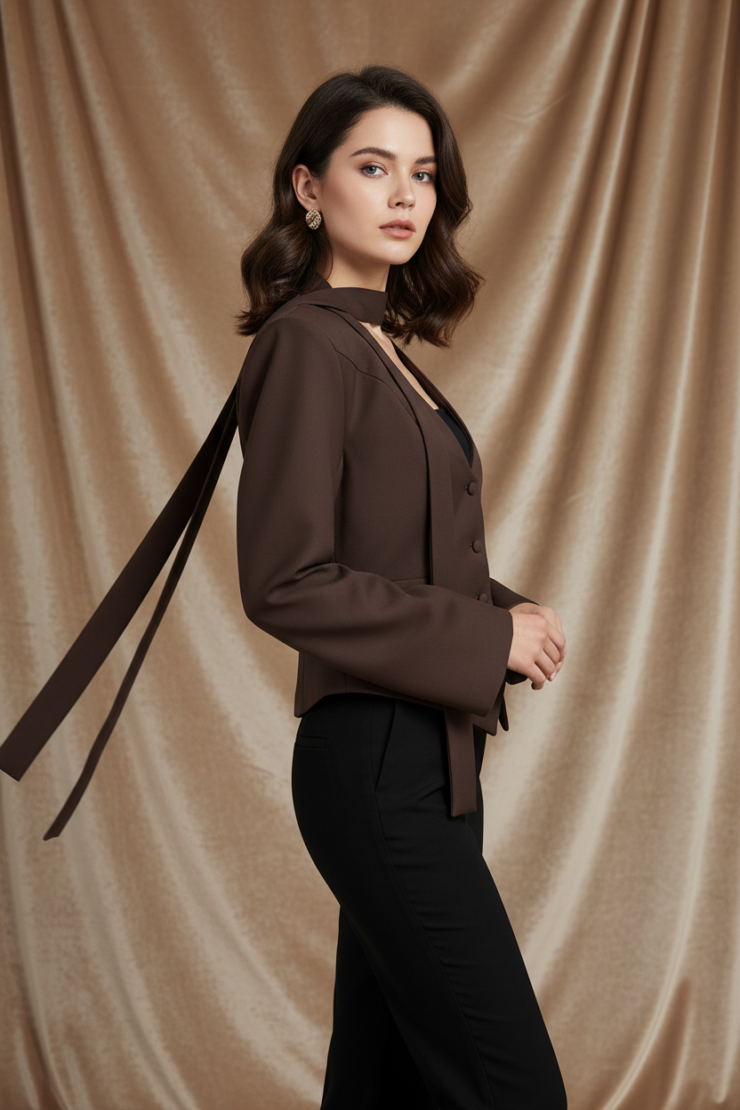 Dames Blazer met V-Hals
