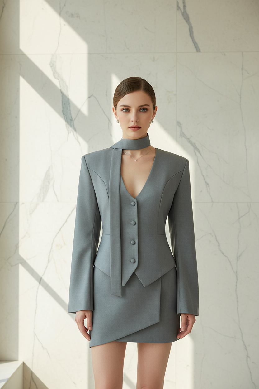 Dames Blazer met V-Hals