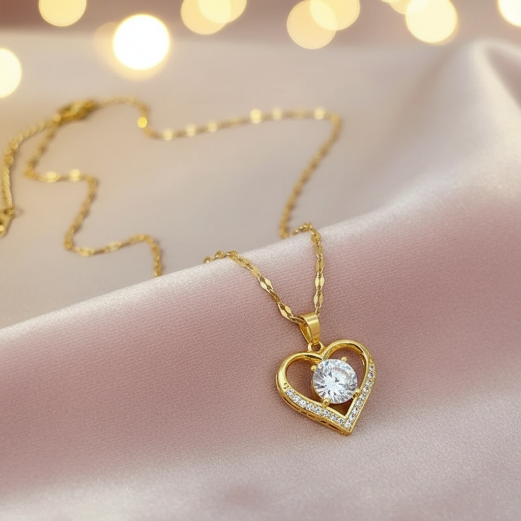 Hartvormige Hanger Ketting