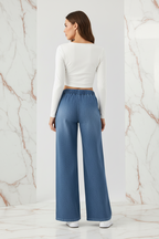 Retro jeans met wijde pijpen