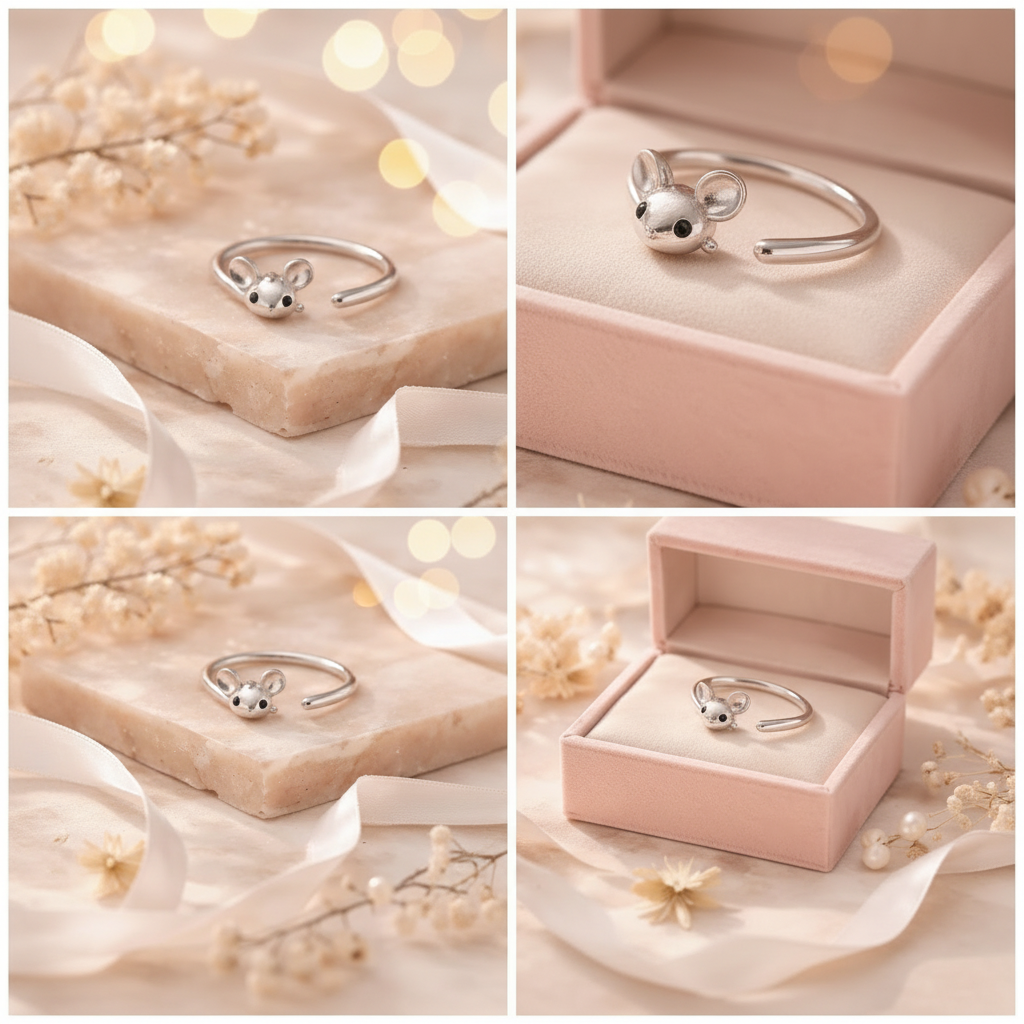 Delicate Silver Mouse