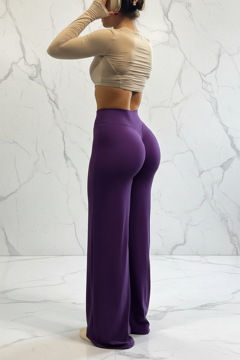 Yoga & Fitness Broek met Wijde Pijpen