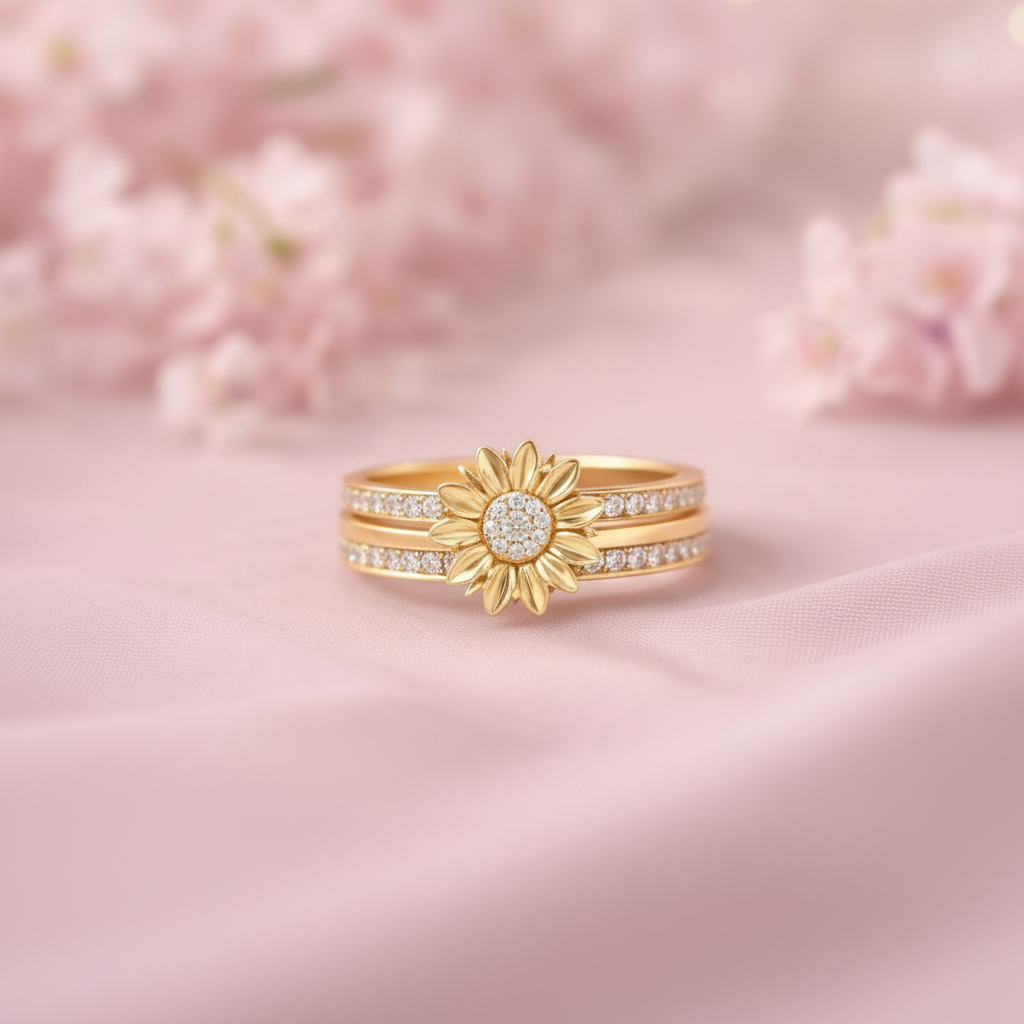 Sunflower Serenity Ring