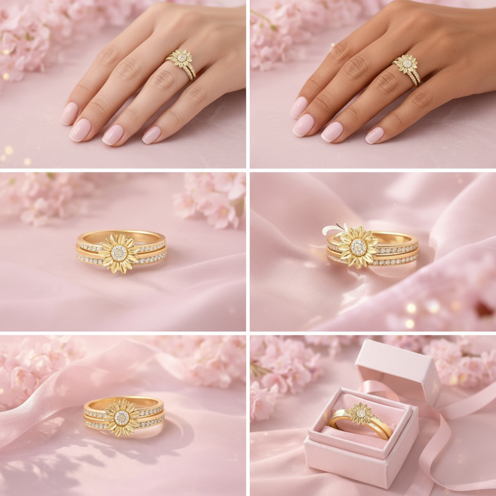 Sunflower Serenity Ring