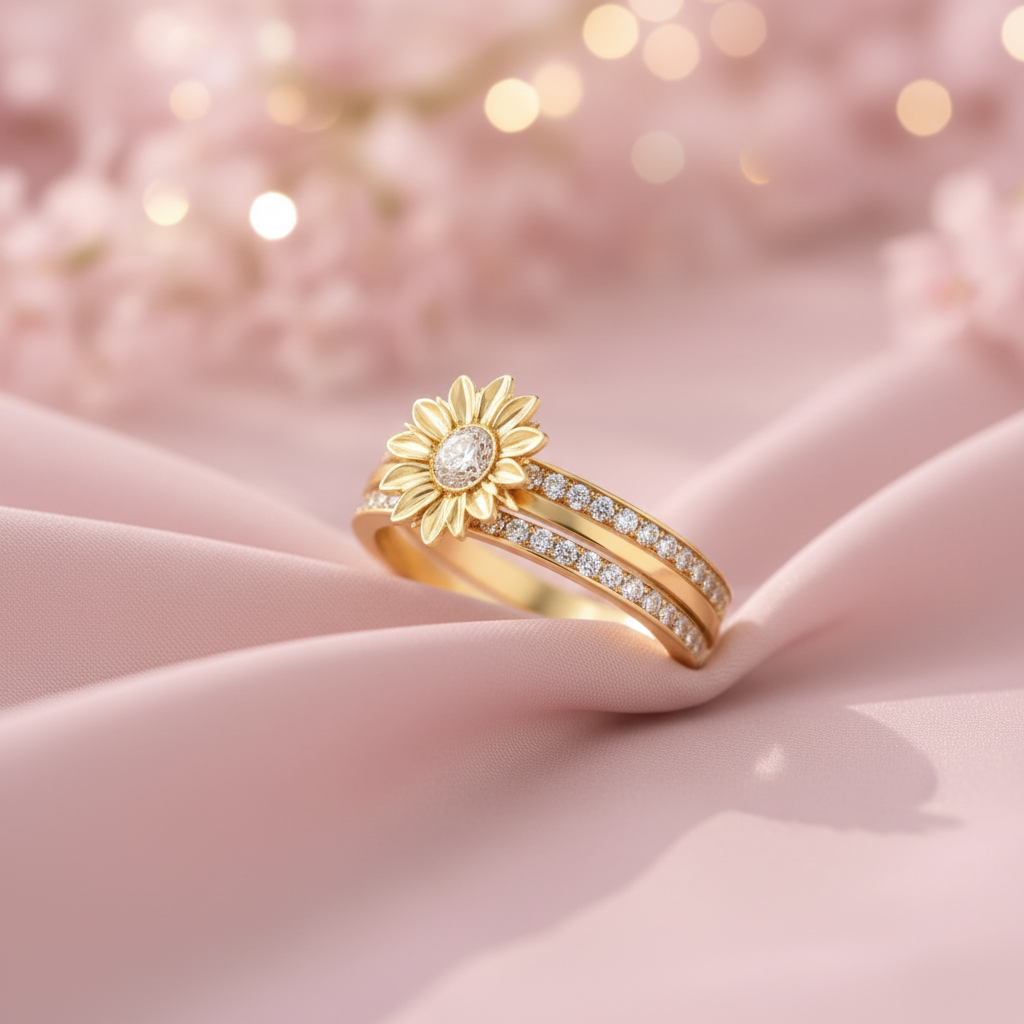 Sunflower Serenity Ring